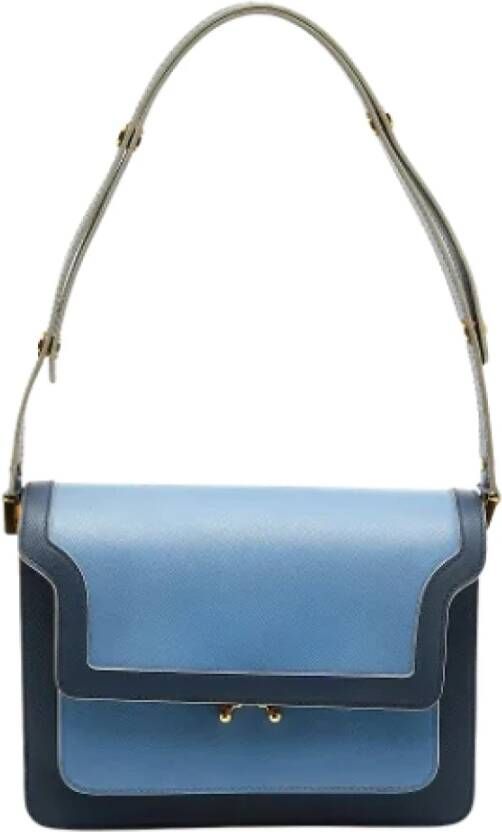 Marni Pre-owned Leather shoulder-bags Blauw Dames