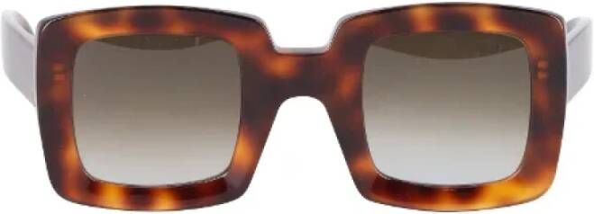 Marni Pre-owned Plastic sunglasses Bruin Dames