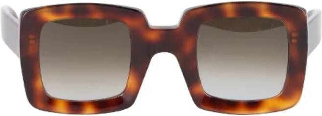 Marni Pre-owned Acetate sunglasses Bruin Dames
