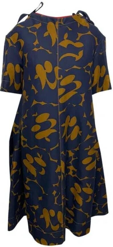 Marni Pre-owned Pre-owned Cotton dresses Blauw Dames