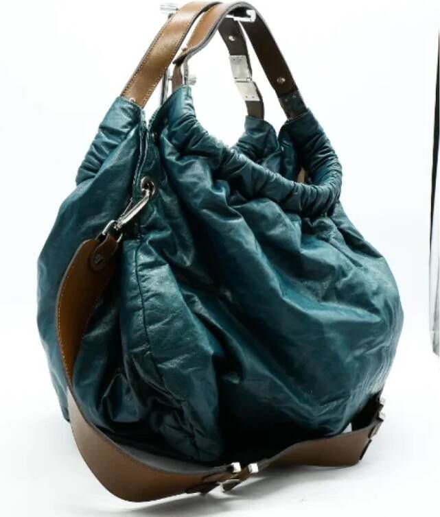 Marni Pre-owned Leather handbags Blauw Dames