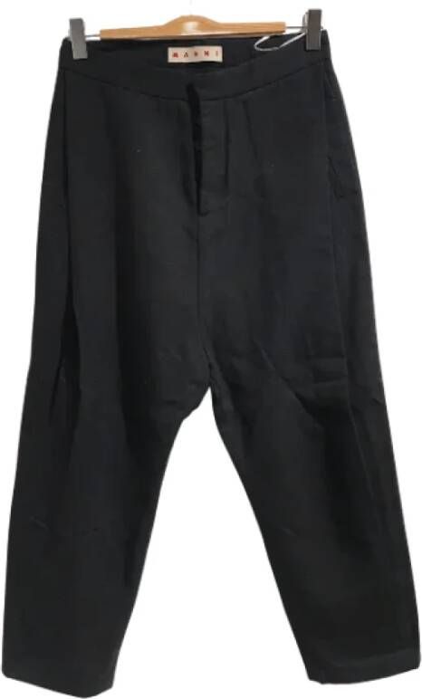 Marni Pre-owned Polyester bottoms Zwart Dames