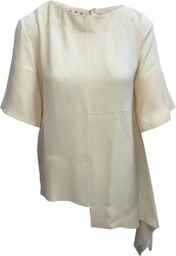 Marni Pre-owned Polyester tops Beige Dames
