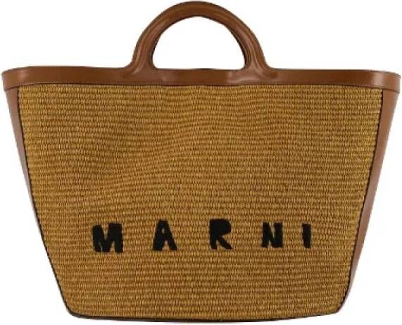 Marni Pre-owned Pre-owned Raffia handbags Bruin Dames