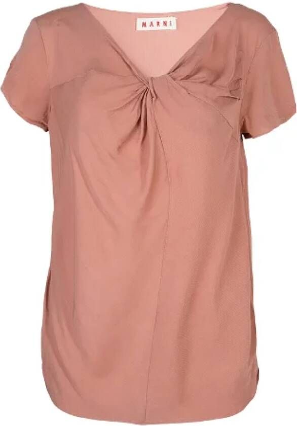 Marni Pre-owned Viscose tops Roze Dames
