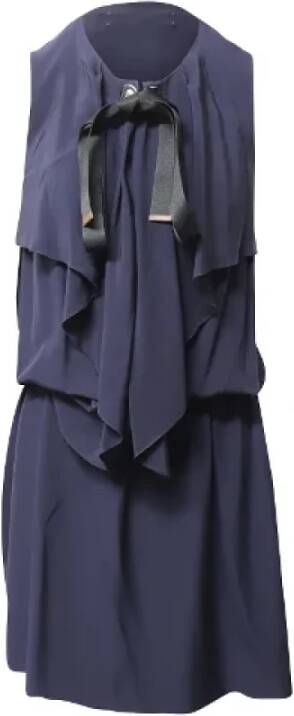 Marni Pre-owned Silk dresses Blauw Dames