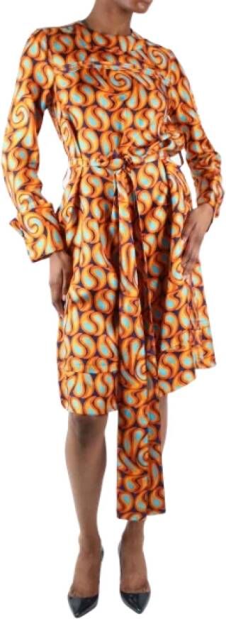 Marni Pre-owned Silk dresses Oranje Dames