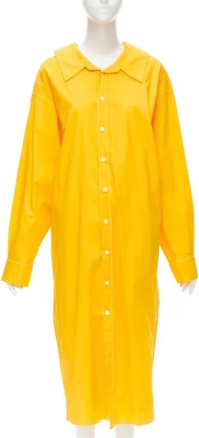 Marni Pre-owned Voldoende katoenen jurken Yellow Dames