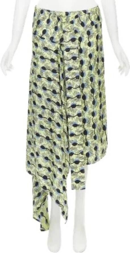 Marni Pre-owned Voldoende zijden bodems Yellow Dames