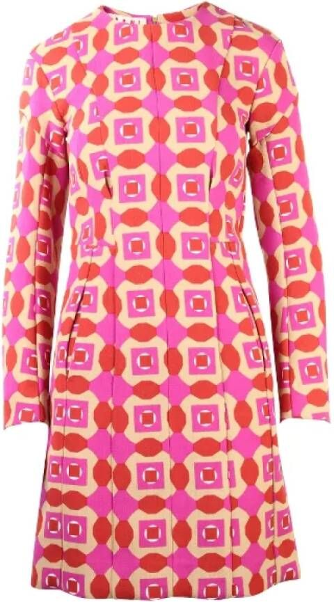 Marni Pre-owned Wool dresses Roze Dames
