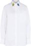 Marni Stijlvolle katoenen overhemd met uniek polyester en glas detail White Dames - Thumbnail 4