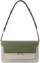 Marni Multi Leren Crossbody Tas met Verstelbare Band Green Dames - Thumbnail 1