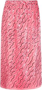 Marni Sprankelende Roze Midi Rok Roze Dames
