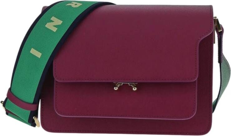 Marni Stijlvolle Cross Body Tas Roze Dames