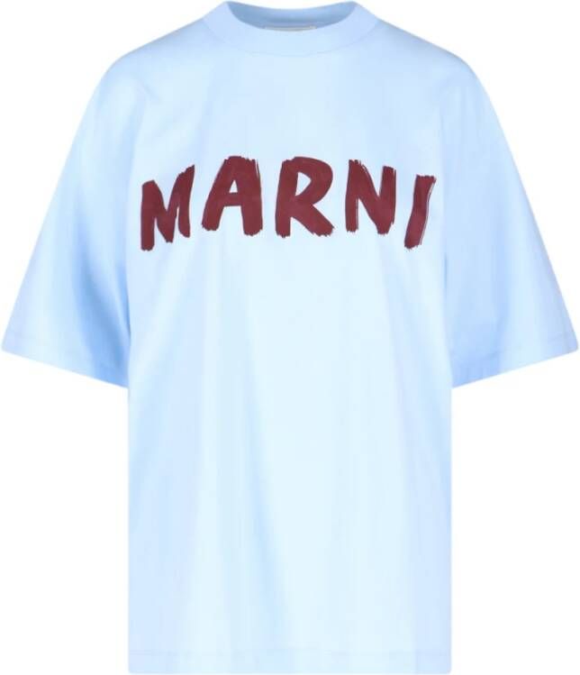 Marni Stijlvolle en comfortabele T-shirts voor vrouwen Blauw Dames