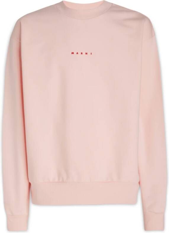 Marni Klassieke Sweatshirt Upgrade voor Mannen Pink Heren
