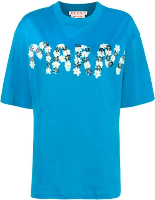 Marni T-shirt Blauw Dames