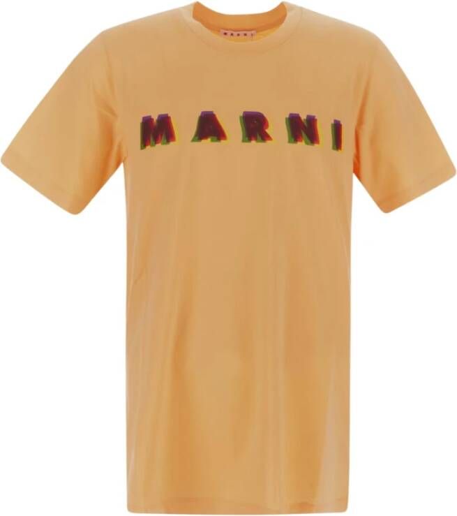 Marni T-shirt Oranje Heren