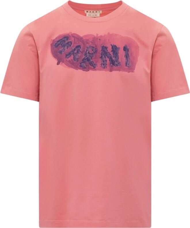 Marni T-shirt Roze Heren