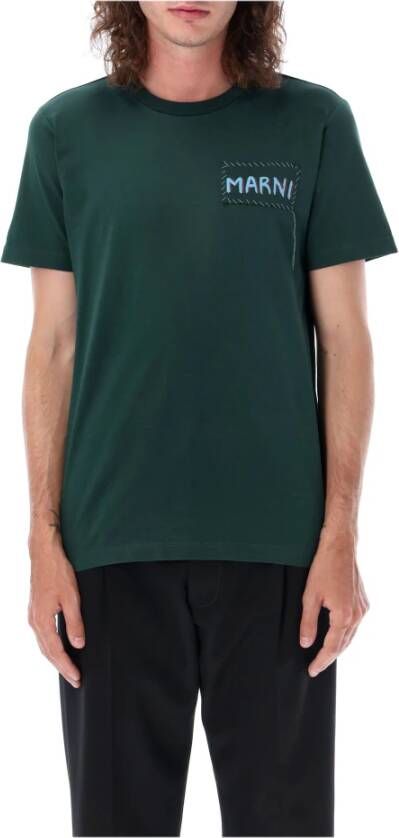 Marni T-Shirts Groen Heren