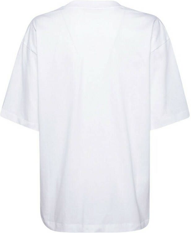 Marni Witte Organisch Katoenen T-shirt met Logo Print White Dames - Foto 5