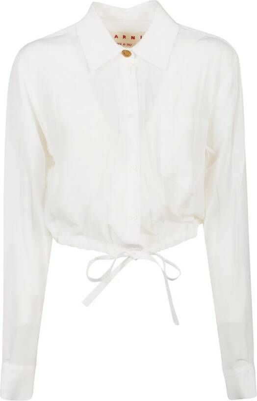 Marni Upgrade je garderobe met wit overhemd Wit Dames