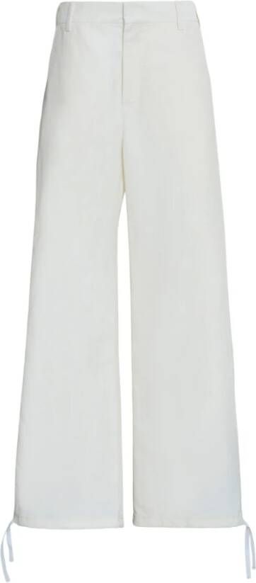 Marni Wide Trousers Wit Dames