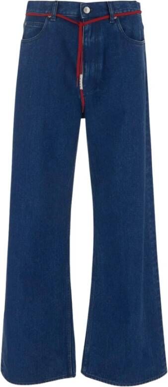 Marni Wijde spijkerbroek Blauw Heren