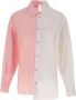 Marni Witte en Roze Poplin Katoenen Shirt voor Dames White Dames - Thumbnail 1