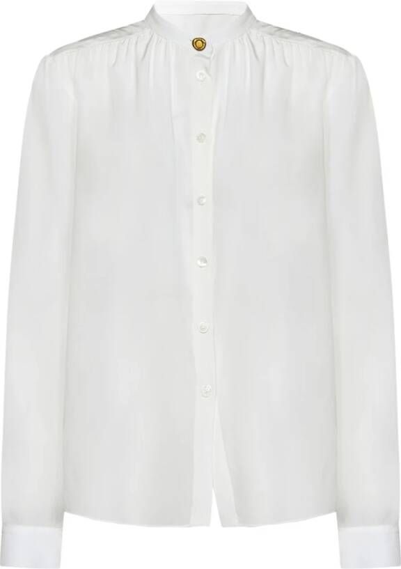 Marni Witte Zijden Damesoverhemd Ss23 White Dames