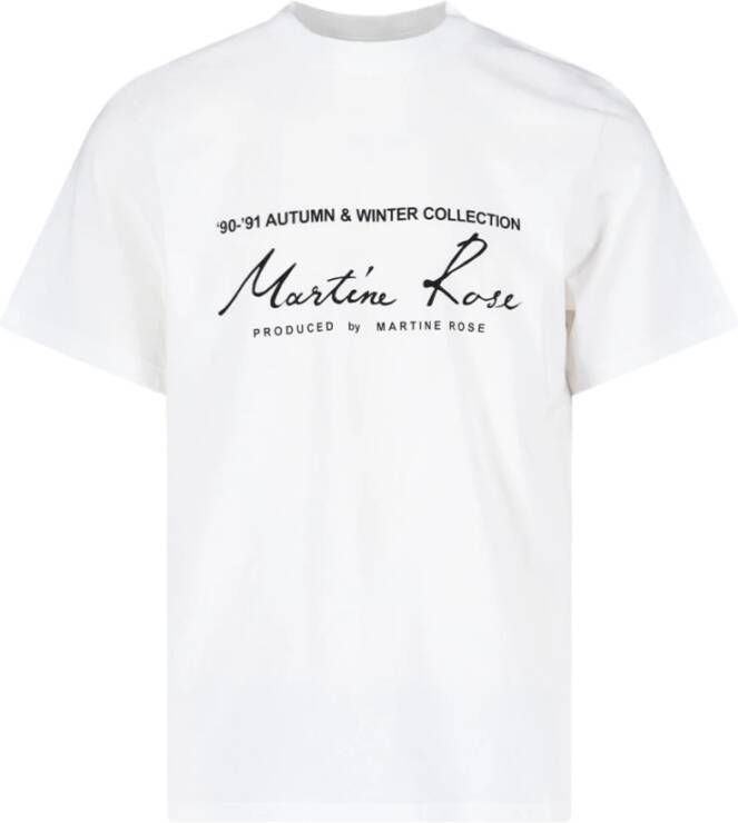 Martine Rose T-shirts Wit Heren