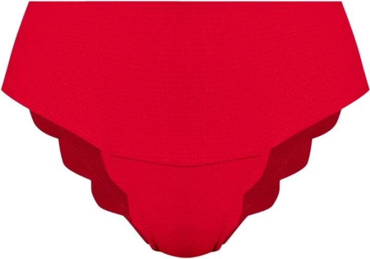 Marysia Rode Santa Clara High-Waisted Bikini Briefs Red Dames