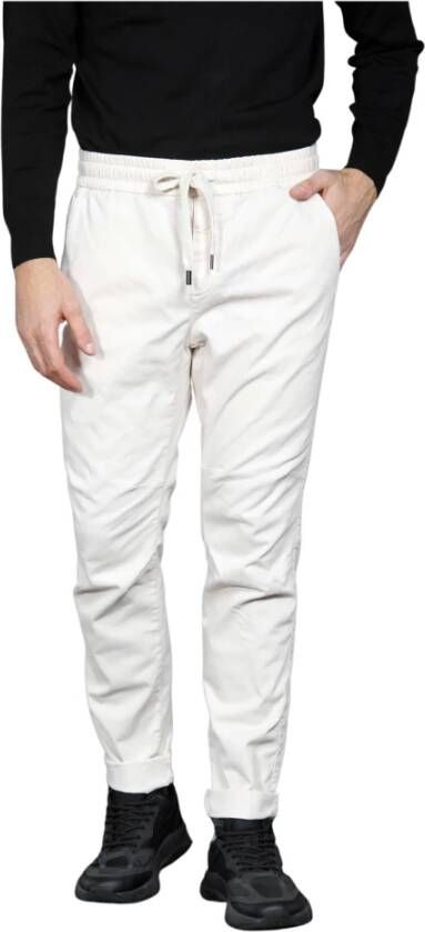 Mason's Beperkte oplage Wortel Fit Chino Broek White Heren