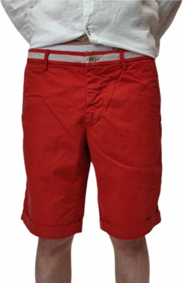 Mason's Bermuda Shorts voor Heren Stijlvol en Comfortabel Red Heren