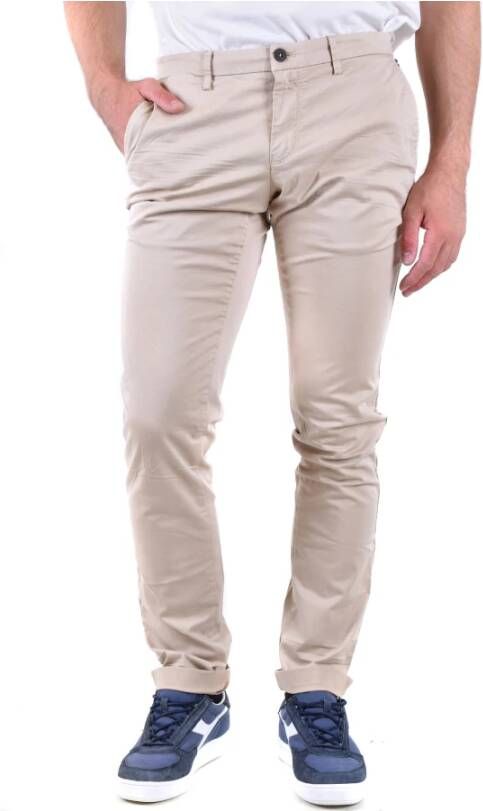 Mason's Stijlvolle Slim-Fit Broeken voor Heren Beige Heren