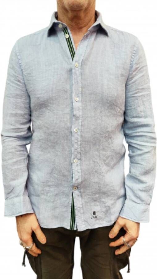 Mason's Casual Shirts Blauw Heren