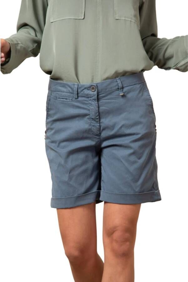 Mason's Casual Shorts Blauw Dames