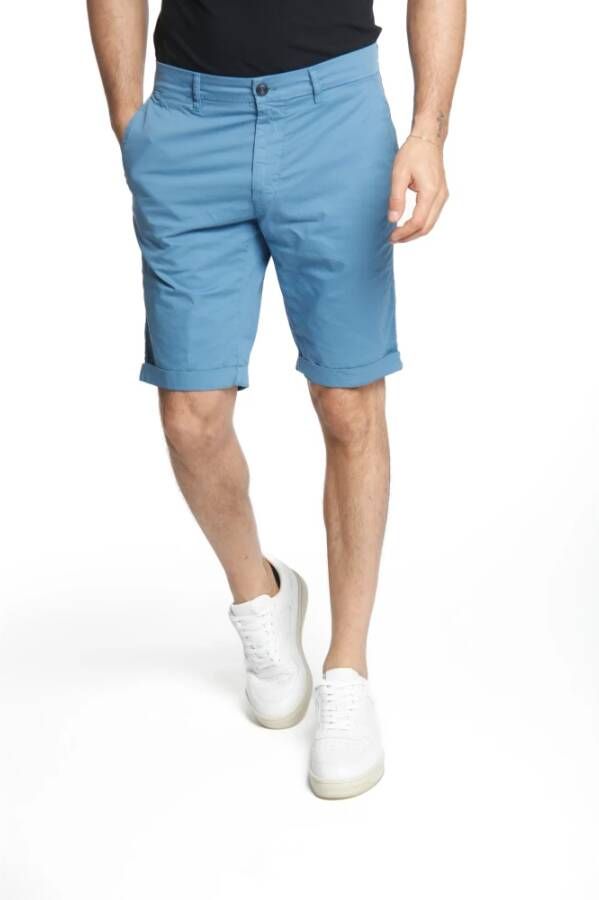 Mason's Casual Shorts Blauw Heren