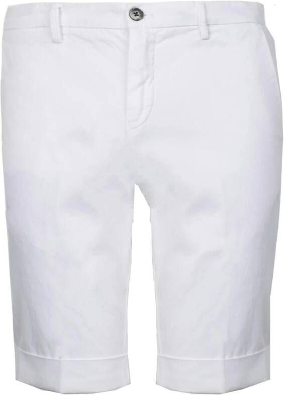 Mason's Militair-geïnspireerde Katoenen Shorts voor de Moderne Man White Heren