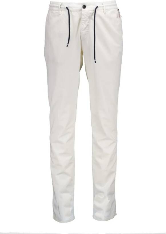 Mason's Ecru Chino Jogger Veelzijdige en stijlvolle herenbroek White Heren