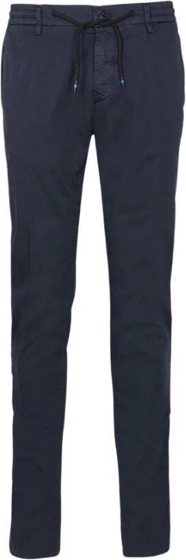 Mason's Milano pantalon blauw mbe097-006 Blauw Heren