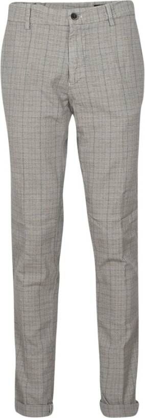 Mason's Milano Witte Katoenmix Pantalon cbe607-001 Gray Heren