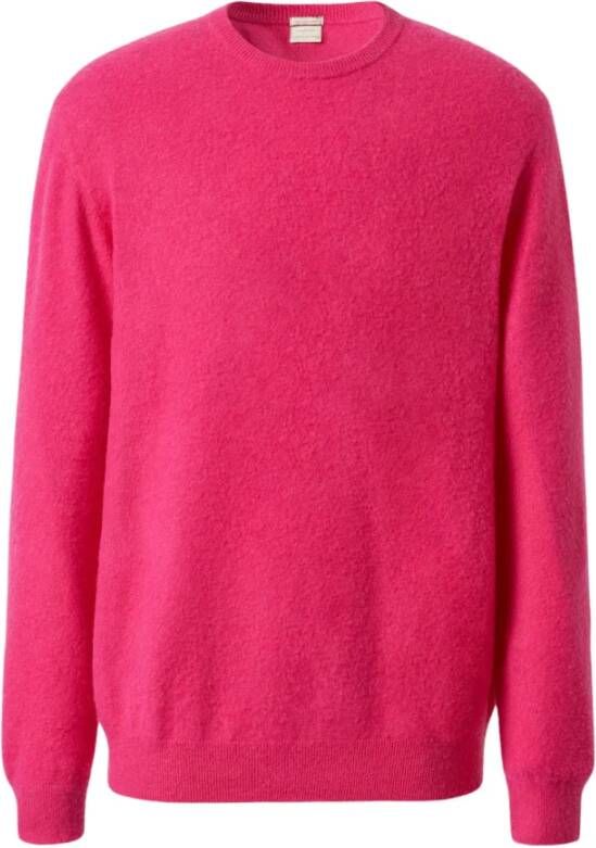 Massimo Alba Luxe Cashmere Crewneck Sweater Pink Heren