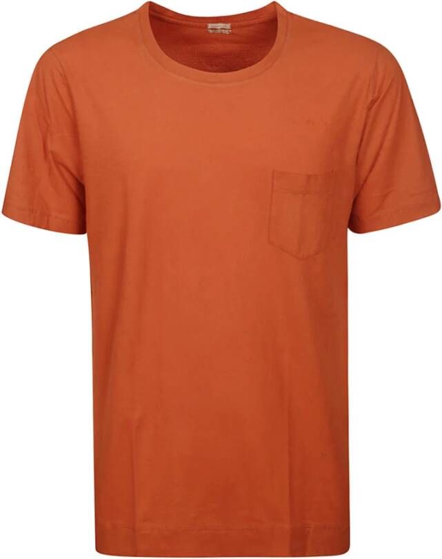 Massimo Alba T-Shirts Oranje Heren