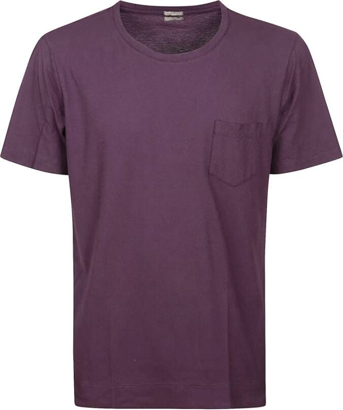 Massimo Alba T-Shirts Purple Heren