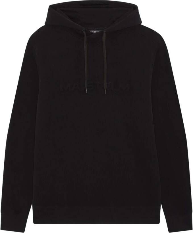Ma.strum Zwarte Hoodies Black Heren