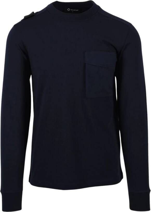 Ma.strum Cargo Pocket Shirt Donkerblauw mas8387 Blauw Heren