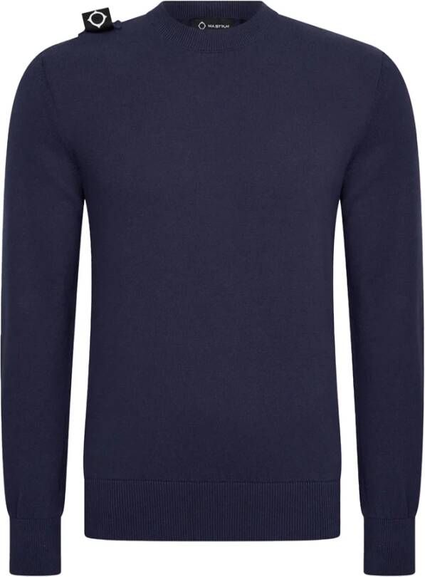 Ma.strum Crew Knit Trui Donkerblauw mas5336 m428 Blauw Dames