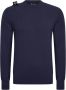 Ma.strum Crew Knit Trui Donkerblauw mas5336 m428 Blauw Dames - Thumbnail 2