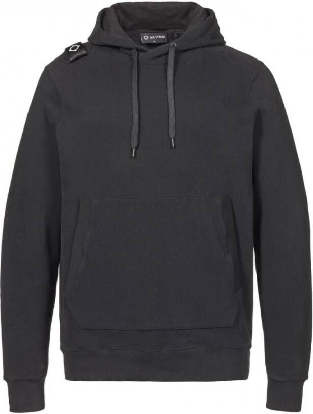 Ma.strum Heren Core Overhead Hoodie met Kangaroo Zak Blauw Heren
